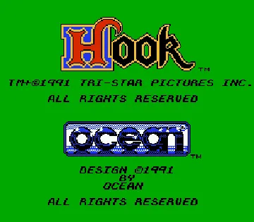 Hook (Europe) screen shot title